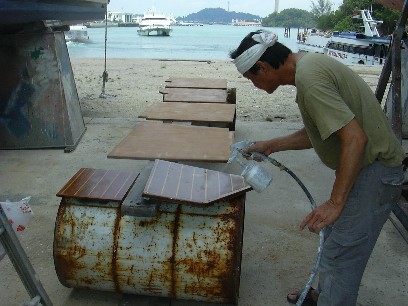 Undercoating vloerplaten