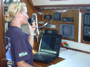 Natascha aan de radio